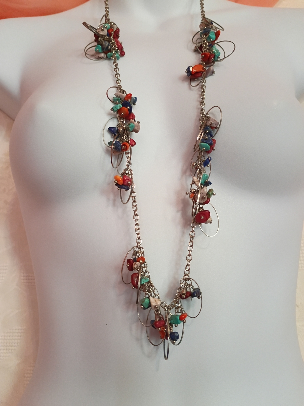 Multicolor Bead Whimsy Necklace - Picture 6 of 8